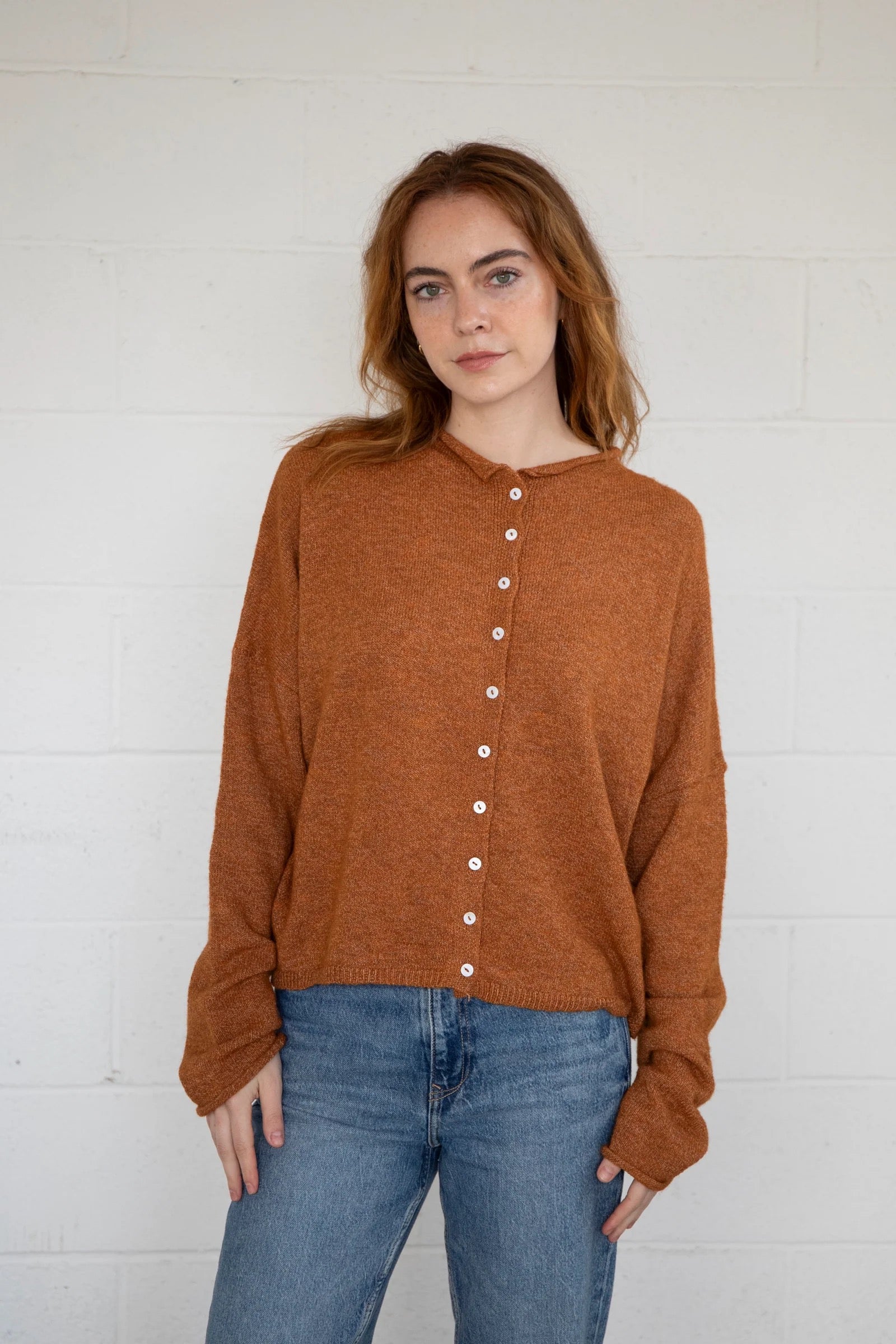 Piper Cardigan Rust
