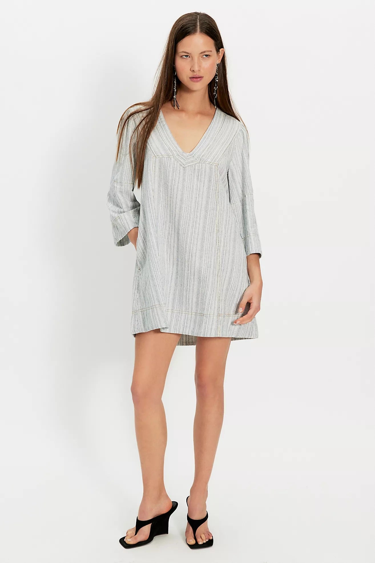 Goldie Mini Dress Indigo Combo