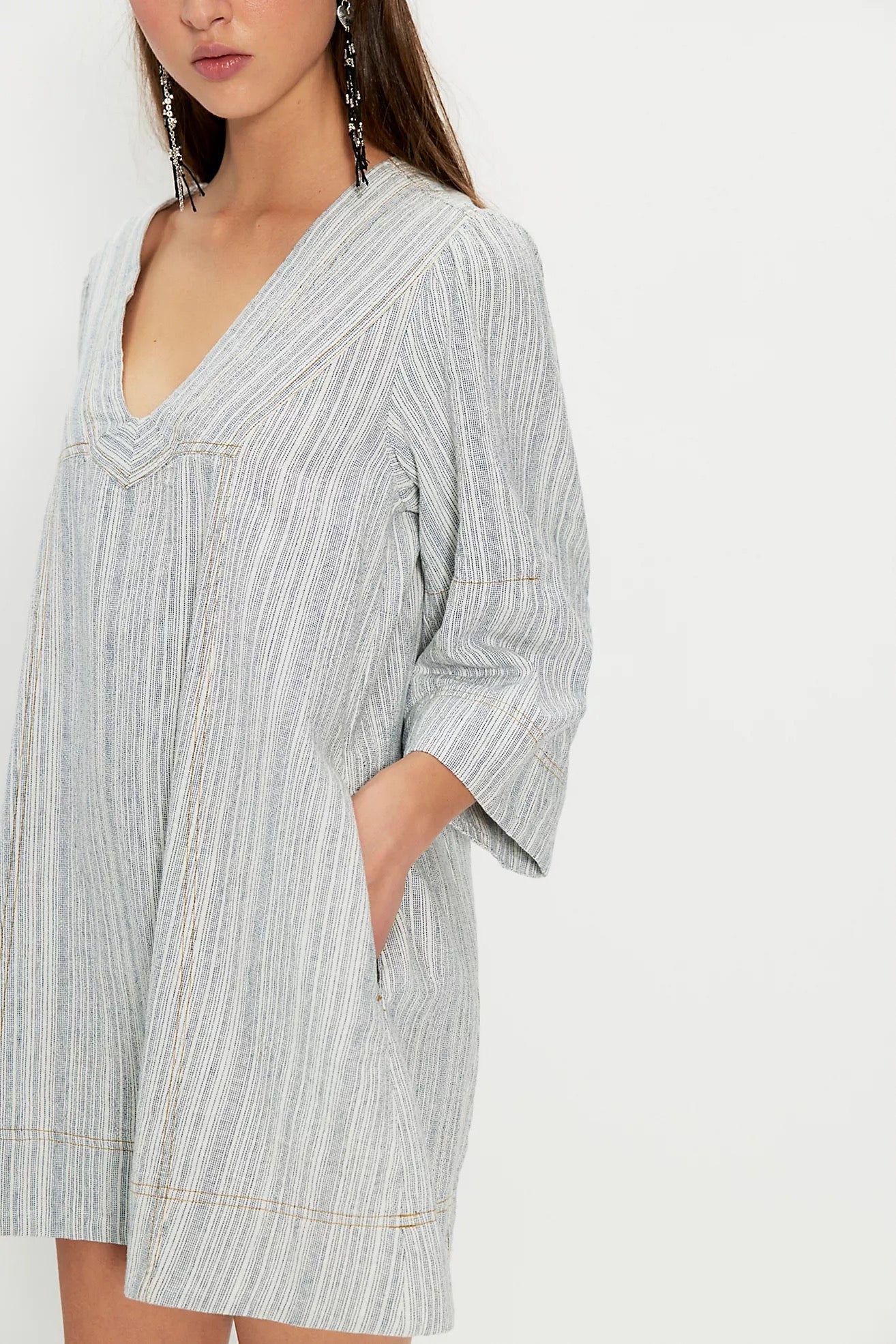 Goldie Mini Dress Indigo Combo