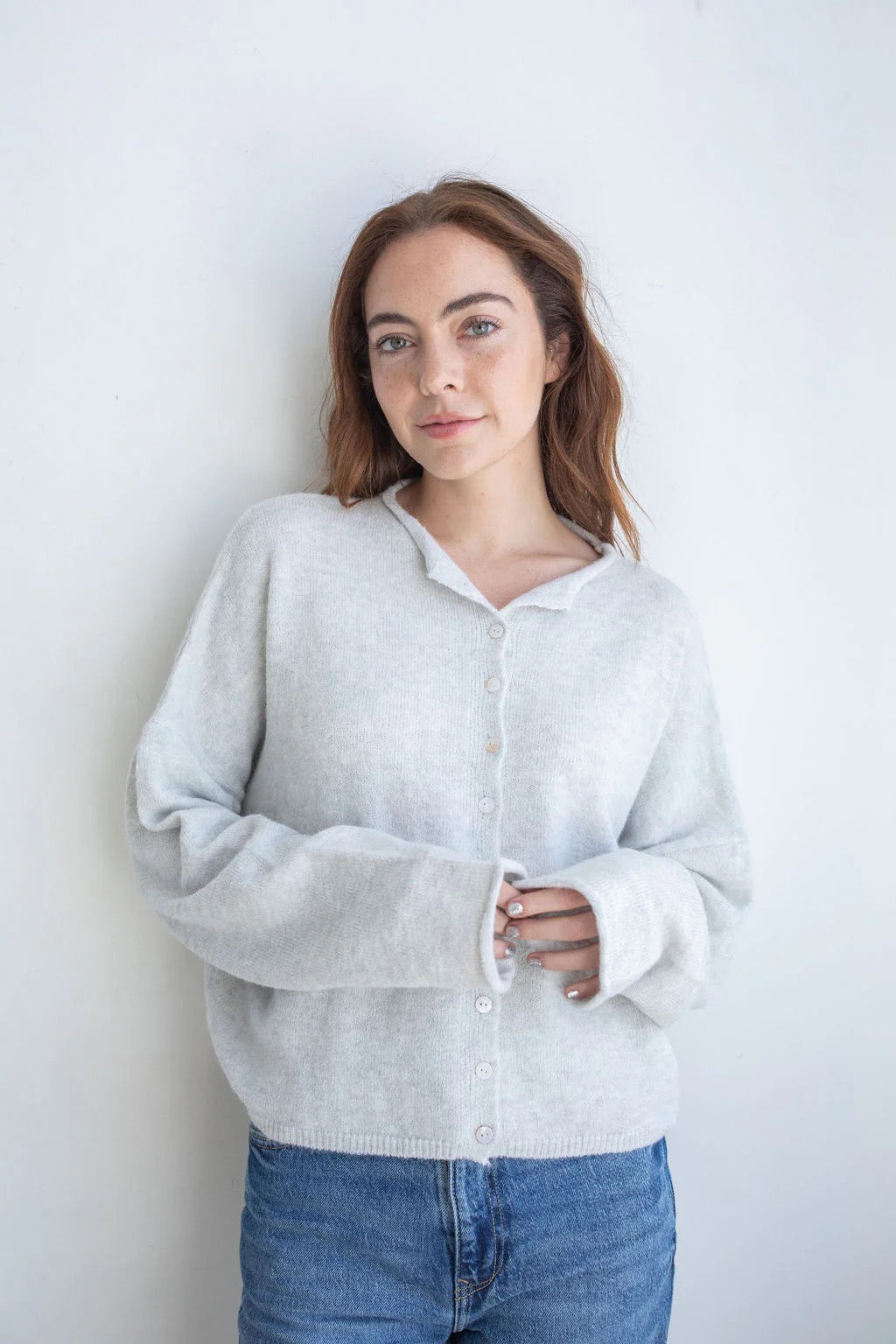 Piper Cardigan Light Grey