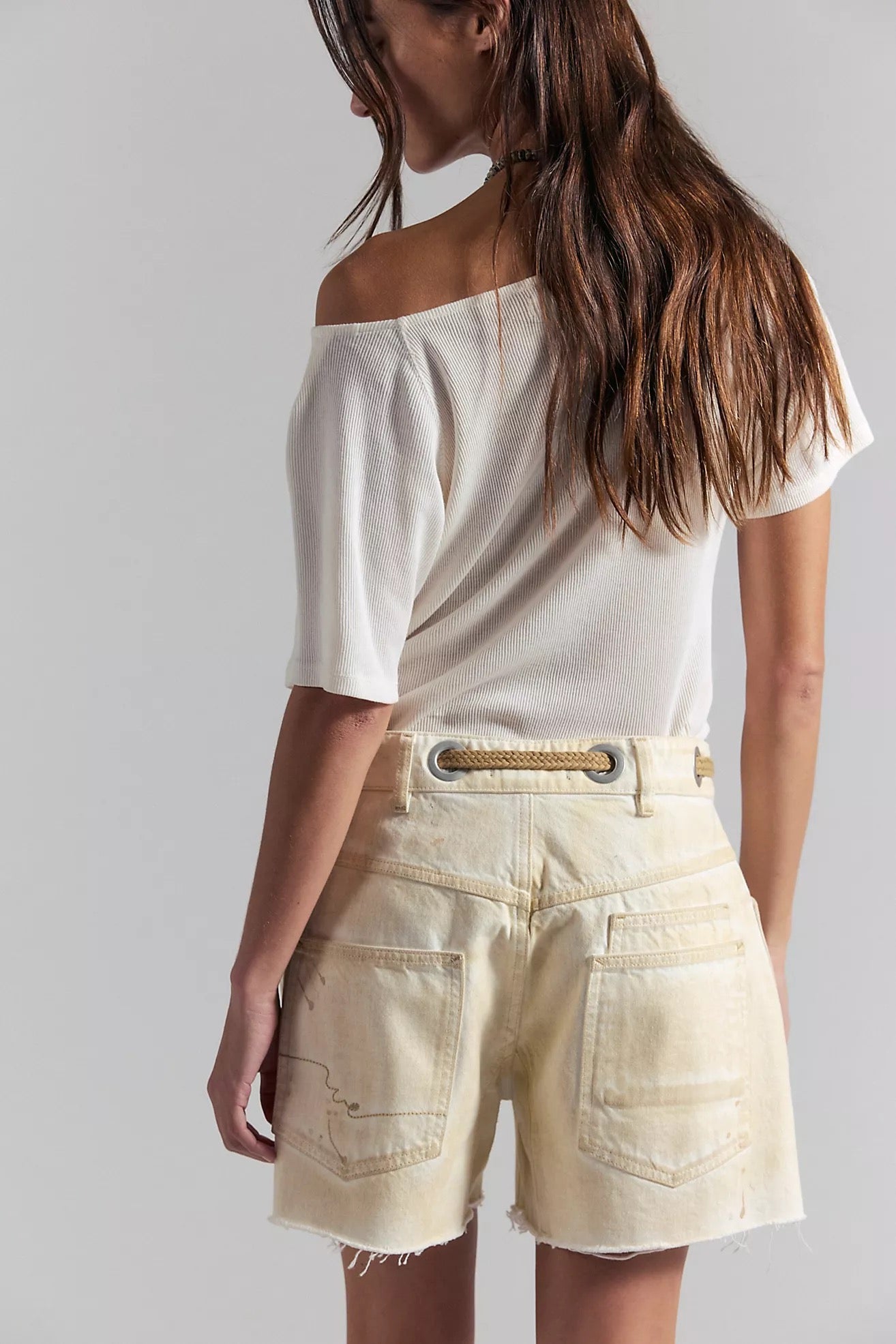 Moxie Barrel Shorts Creme Broulee