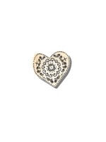 Paisley Heart Claw Clip