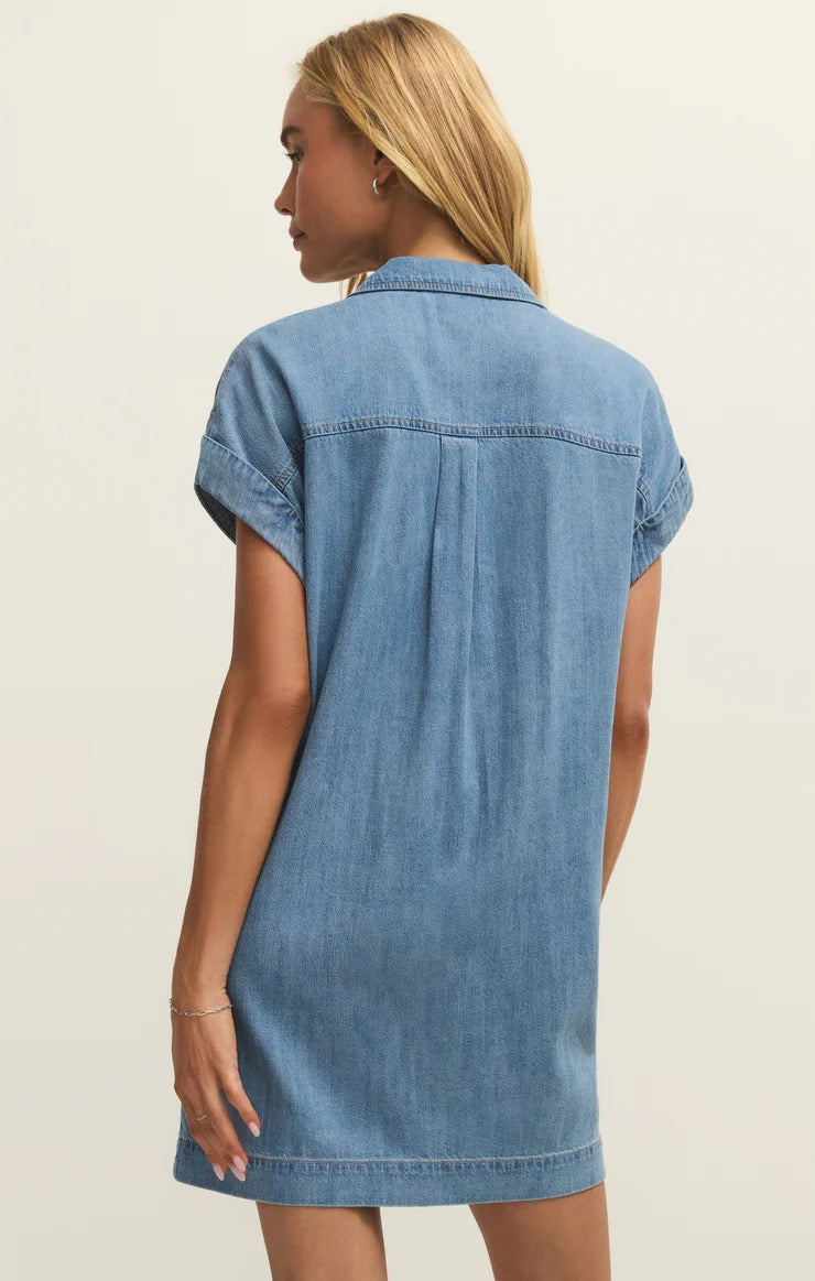 Napa Denim Mini Dress