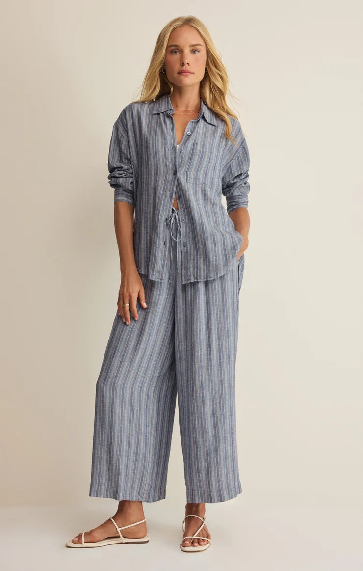 The Perfect Striped Linen Pant