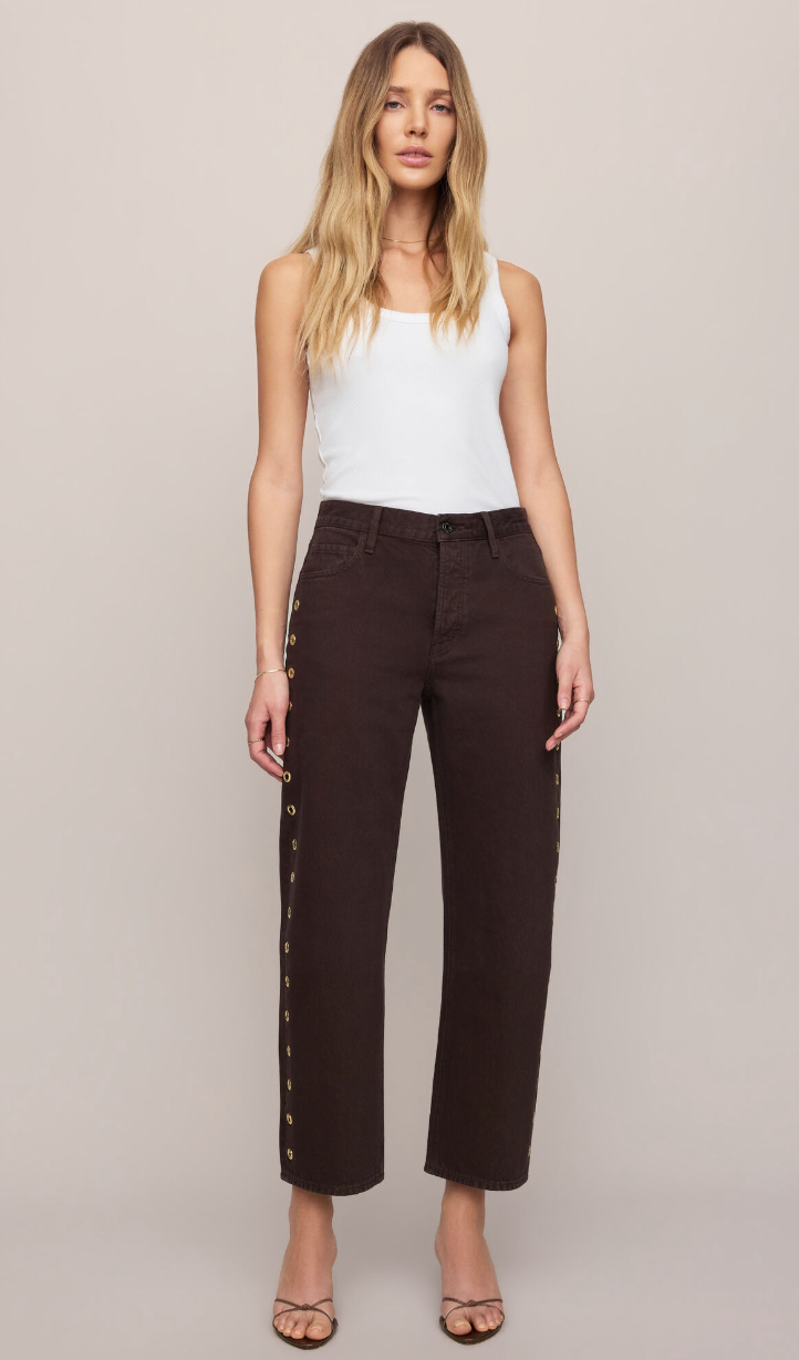 The Off Duty Mid-Rise Bowed Ankle Jean