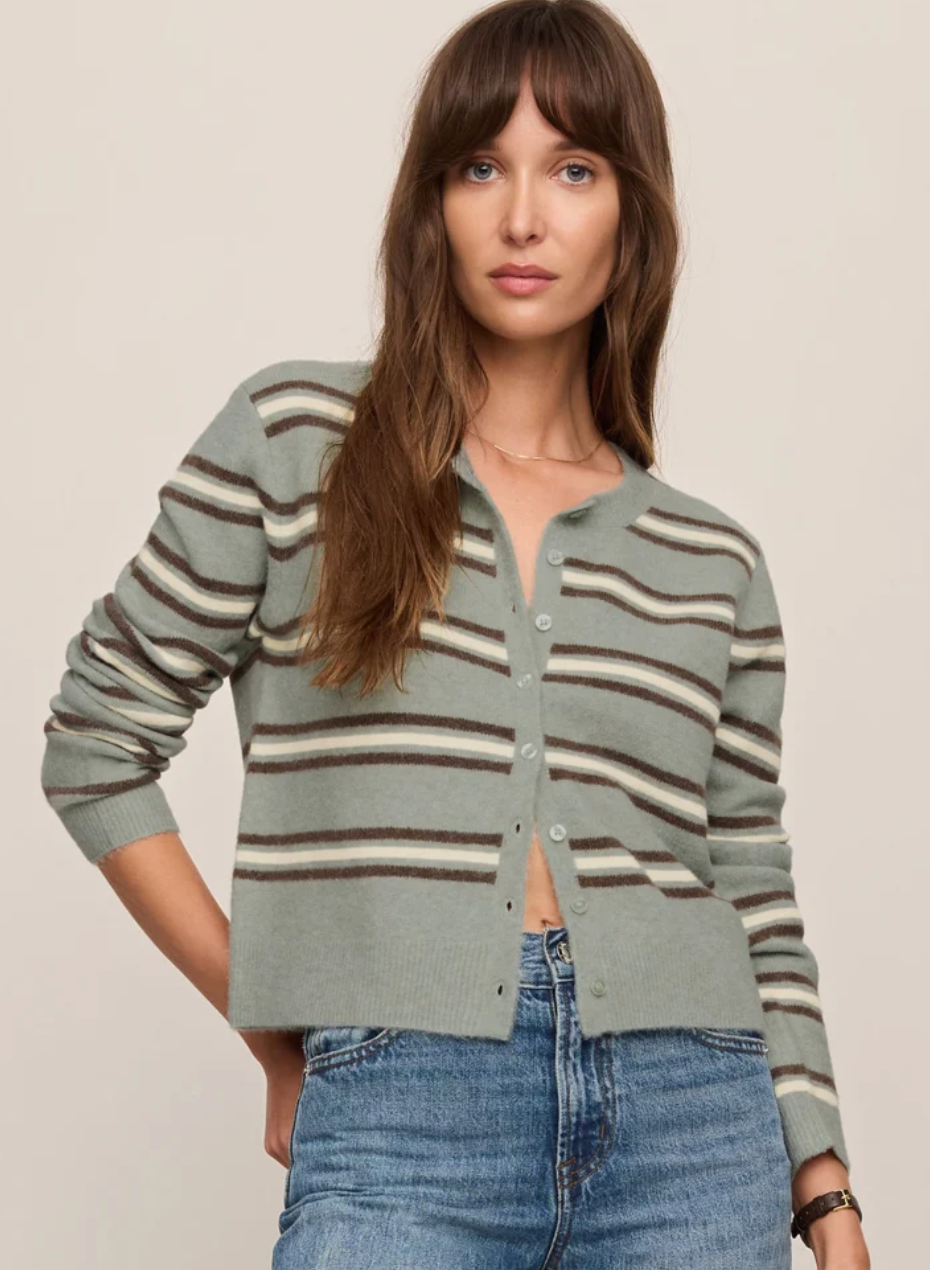 Medina Cardigan- Aqua Cloud