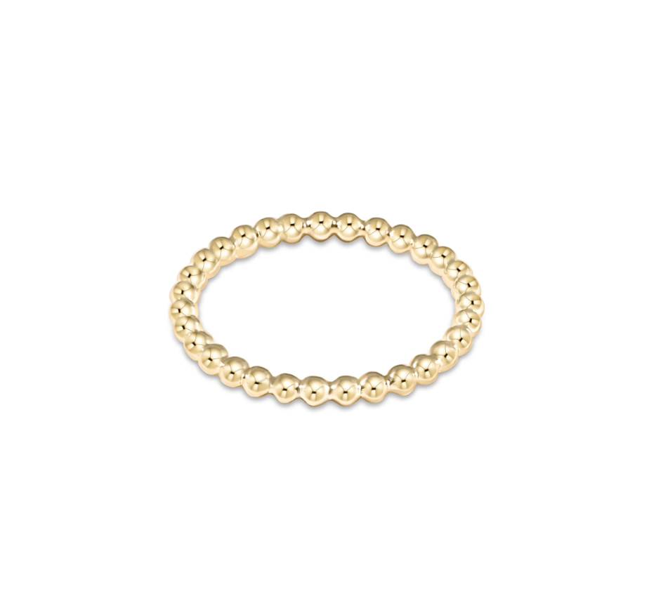 Classic Gold 2mm Bead Ring