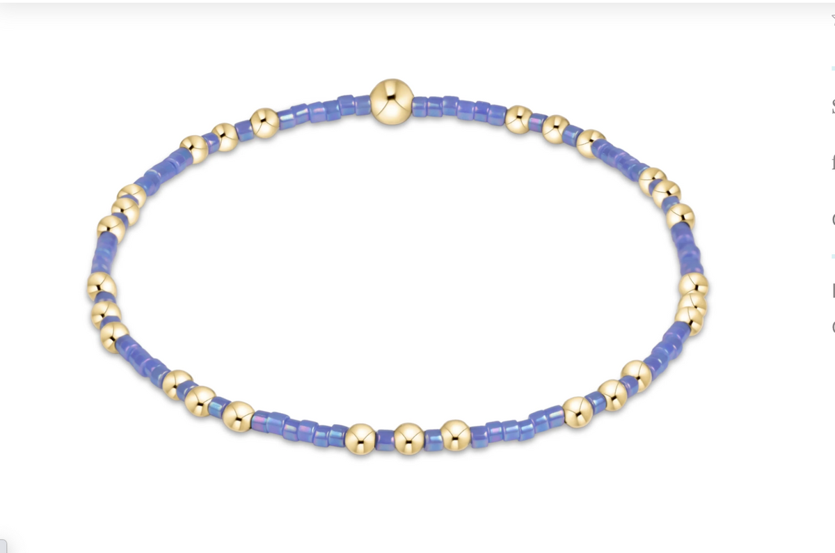 hope sincerity bracelet- bright blue