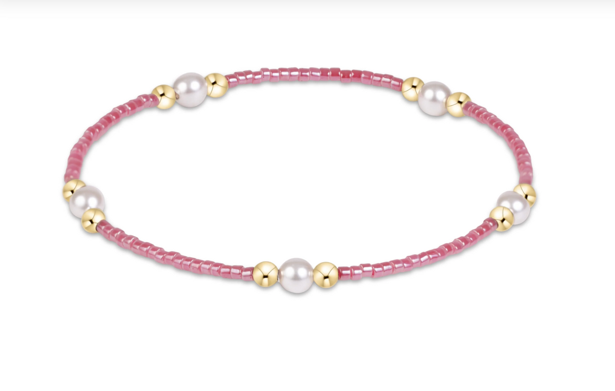 hope purpose pearl bracelet-pink champagne