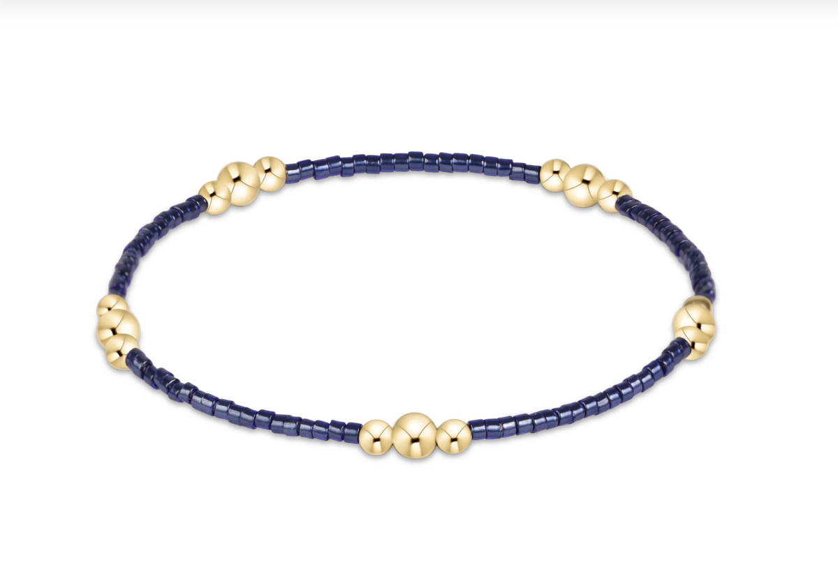 hope purpose gold bracelet-navy