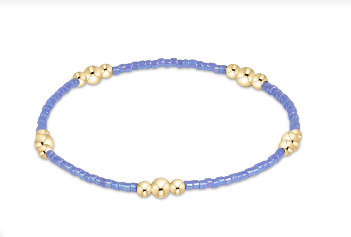 hope purpose gold bracelet-bright blue