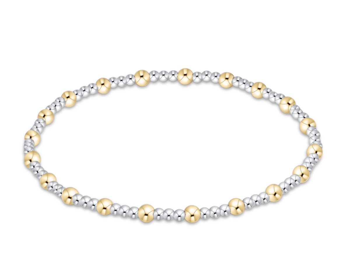 Sincerity mixed metal 3mm bracelet