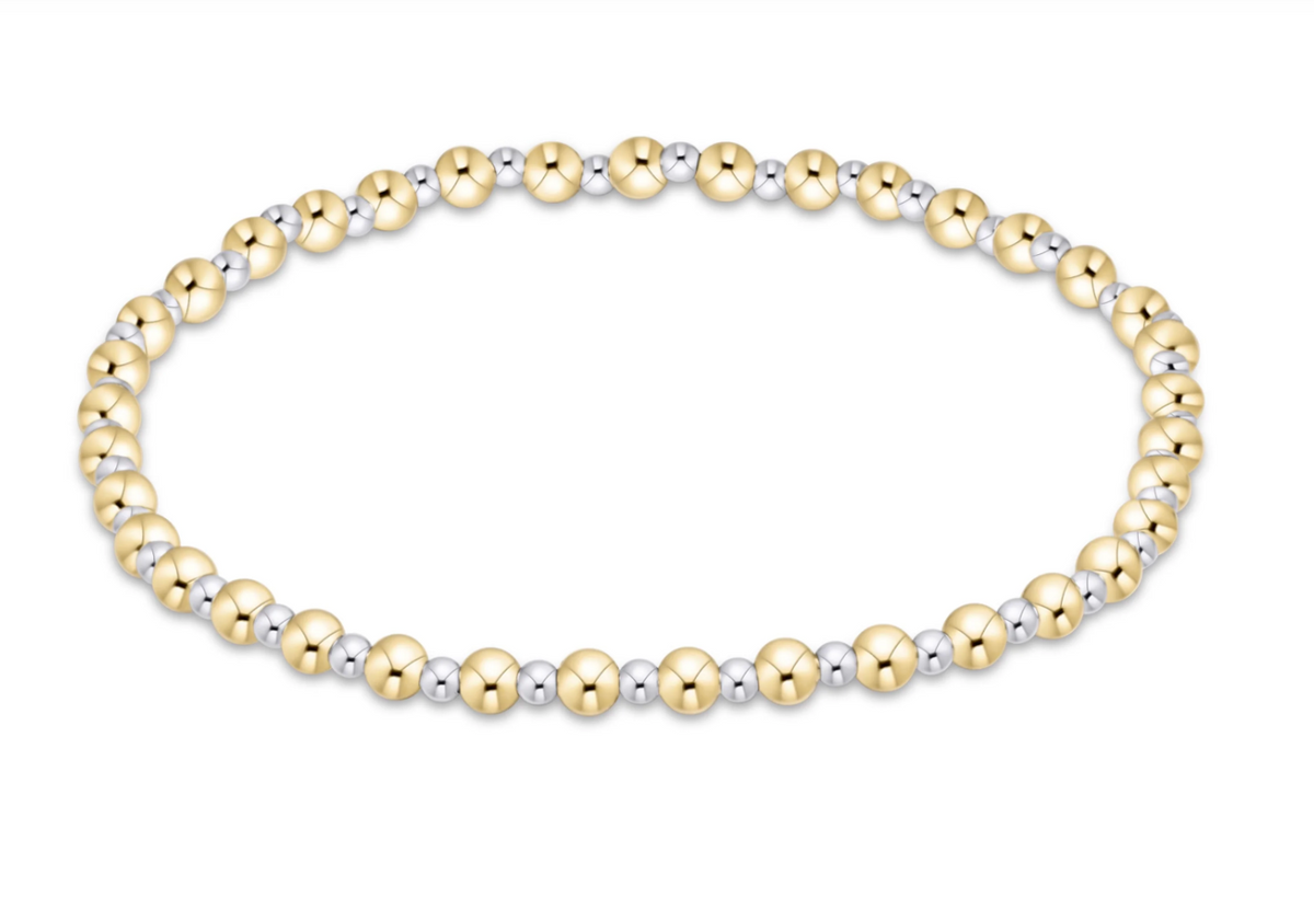 Grateful mixed metal 3mm bracelet