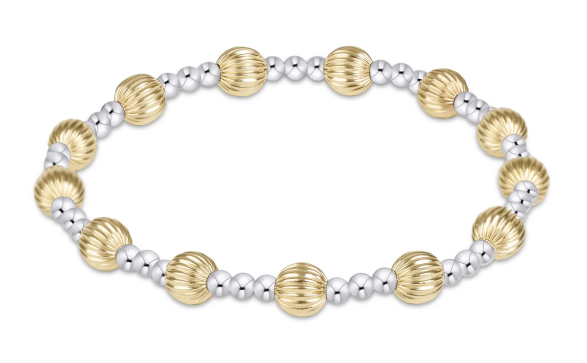 Dignity Sincerity mixed metal 6mm bracelet