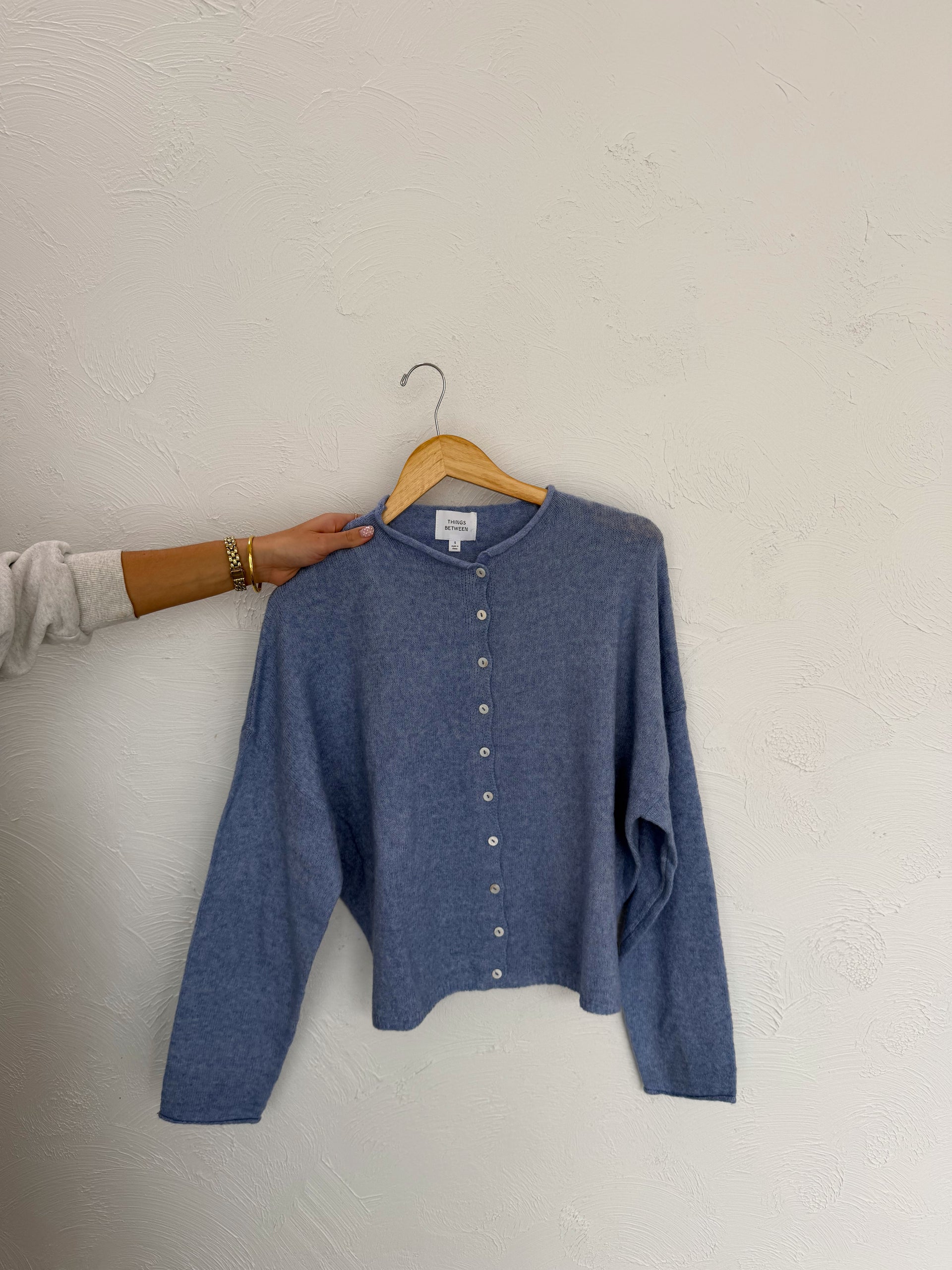 Piper Cardigan Dusty Blue